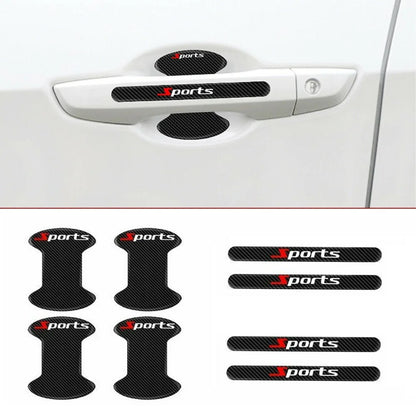 8pcs Car Door Handle Bowl Sticker Protector Anti Scratch Cover Accessories Trims